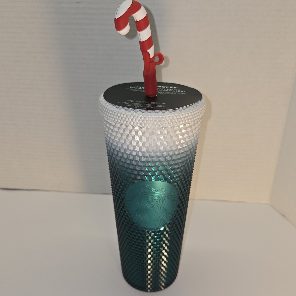 Disney World Parks 2023 Starbucks Mickey Holiday Candy Cane Tumbler Cup NEW